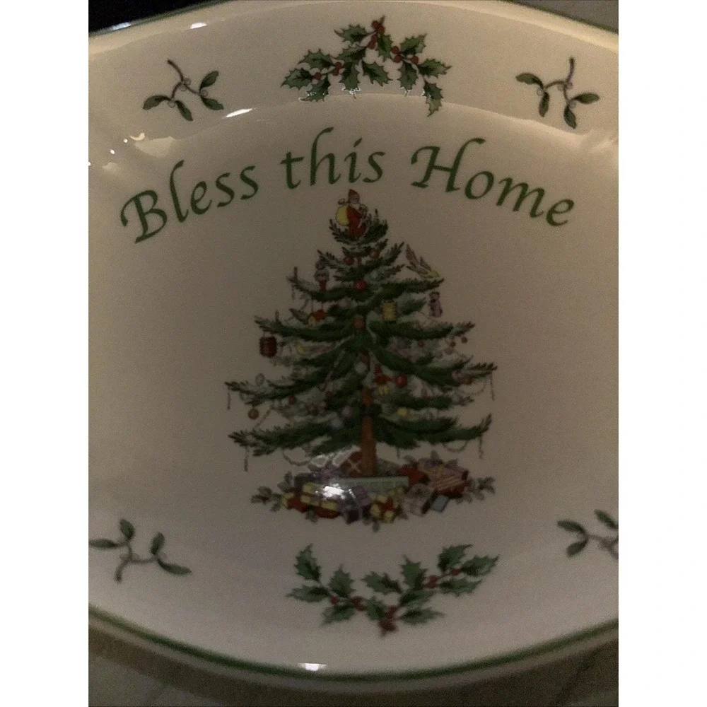 SPODE‎ Christmas Tree Bless This Home Tray 11